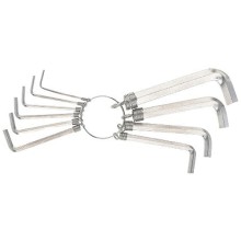 Набор имбусовых ключей Sparta Г-образные, 1.5-10 мм, 10 шт (112685)
