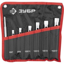 Набор торцевых ключей Зубр с воротком, 6-17 мм, 7 предметов (27162-H7) Набор торцевых ключей Зубр с воротком, 6-17 мм, 7 предметов (27162-H7)