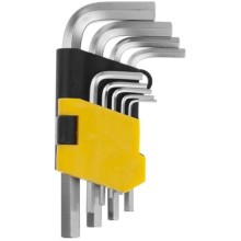 Набор имбусовых ключей STAYER Г-образные, 1.5-10 мм, 9 шт (2740-H9)