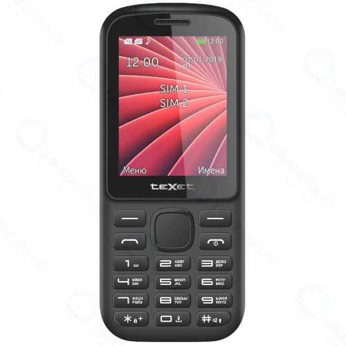 Мобильный телефон teXet TM-218 Black/Red