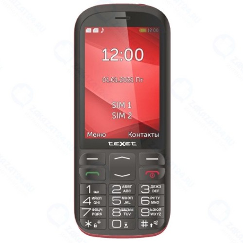 Мобильный телефон teXet TM-B409 Black/Red