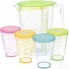 Кувшин Tescoma myDrink 2,5 л + 4 стакана с крышками, зеленый (308802.25)