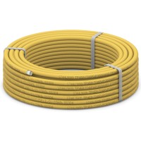 Труба гофрированная из нержавеющей стали STAHLMANN SS304 15A, отожженная, в оболочке, 10 м, желтая (SP3041502010)