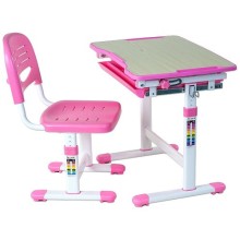 Комплект парта и стул-трансформеры FUNDESK Piccolino Pink (211461)