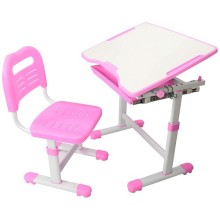 Комплект парта и стул-трансформеры FUNDESK Sole Pink (221903)