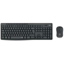Комплект клавиатура+мышь Logitech Wireless MK295 Silent Combo Graphite (920-009807)