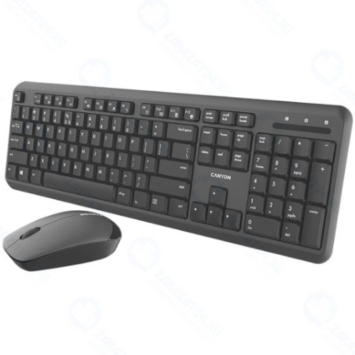 Комплект клавиатура+мышь Canyon CNS-HSETW02-RU