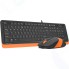 Комплект клавиатура+мышь A4Tech FStyler F1010 Black/Orange