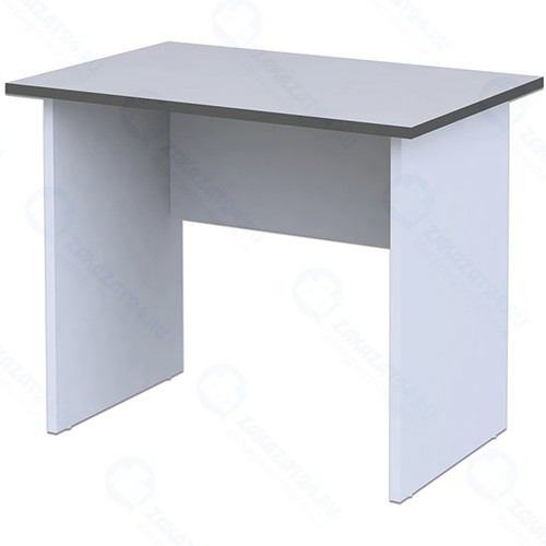 Письменный стол МОНОЛИТ 90х60х75 см, серый (640076)