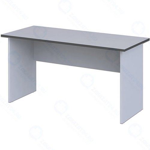 Письменный стол МОНОЛИТ 140х60х75 см, серый (640082)