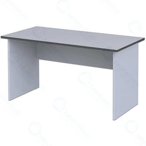 Письменный стол МОНОЛИТ 140х70х75 см, серый (640091)