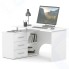 Компьютерный cтол Сокол Мебельная фабрика КСТ-09, левый, белый