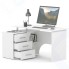 Компьютерный cтол Сокол Мебельная фабрика КСТ-09, левый, белый