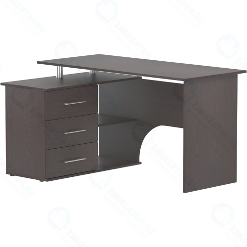 Компьютерный cтол Сокол Мебельная фабрика КСТ-09, левый, венге