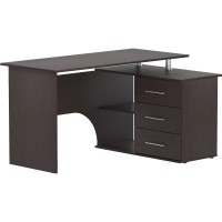 Компьютерный cтол СОКОЛ-МЕБ-ФАБРИКА КСТ-09, правый, венге