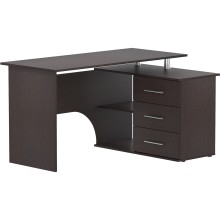 Компьютерный cтол СОКОЛ-МЕБ-ФАБРИКА КСТ-09, правый, венге Компьютерный cтол СОКОЛ-МЕБ-ФАБРИКА КСТ-09, правый, венге