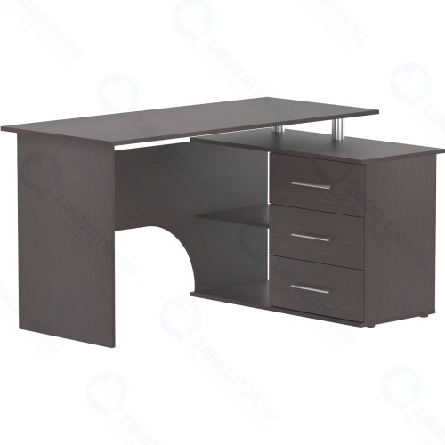 Компьютерный cтол Сокол Мебельная фабрика КСТ-09, правый, венге