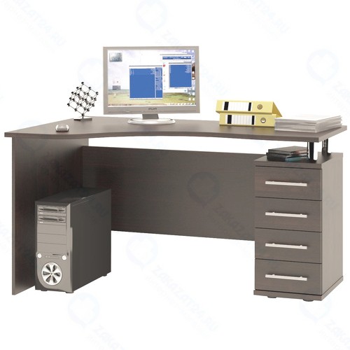 Компьютерный стол Сокол Мебельная фабрика КСТ-104.1П Венге