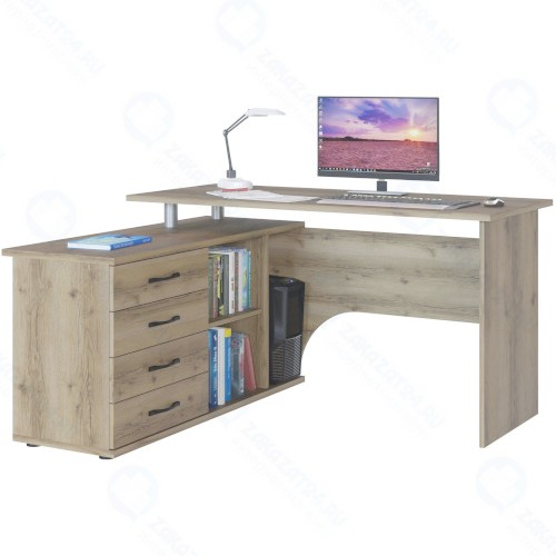 Компьютерный стол Сокол Мебельная фабрика КСТ-109Л, дуб делано