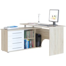 Компьютерный стол Сокол КСТ-109Л Дуб сонома/Белый Компьютерный стол Сокол КСТ-109Л Дуб сонома/Белый