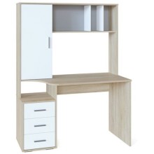 Компьютерный стол СОКОЛ-МЕБ-ФАБРИКА КСТ-16, дуб сонома/белый Компьютерный стол СОКОЛ-МЕБ-ФАБРИКА КСТ-16, дуб сонома/белый