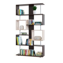 Стеллаж СОКОЛ-МЕБ-ФАБРИКА СТ-2, венге/беленый дуб Стеллаж СОКОЛ-МЕБ-ФАБРИКА СТ-2, венге/беленый дуб