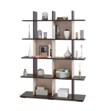 Стеллаж СОКОЛ-МЕБ-ФАБРИКА СТ-5, венге/беленый дуб Стеллаж СОКОЛ-МЕБ-ФАБРИКА СТ-5, венге/беленый дуб