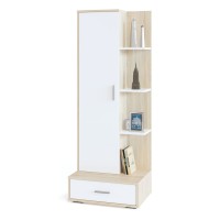 Стеллаж СОКОЛ-МЕБ-ФАБРИКА СТ-9, дуб сонома/белый