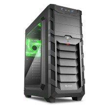 Корпус для компьютера Sharkoon Skiller SGC1 Window Green LED