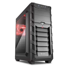 Корпус для компьютера Sharkoon Skiller SGC1 Window Red LED