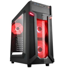 Корпус для компьютера Sharkoon VG6-W Red LED