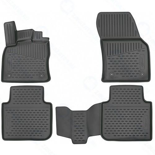 Коврики в салон FORMAT 3D Hyundai Santa Fe, 2017+, 4 шт (3D01995210)