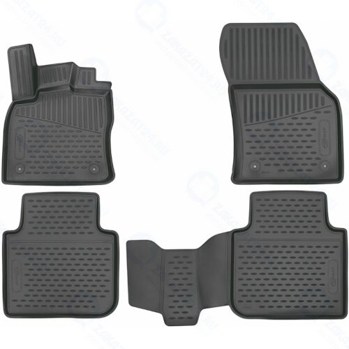 Коврики в салон FORMAT Kia Ceed, 2018+, хэтчбек, 4 шт (3D2567210)