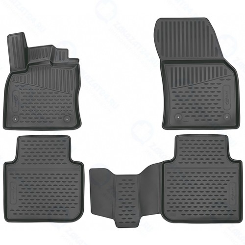 Коврики в салон FORMAT Nissan Terrano, 2016+, 4 шт (3D3659210k)