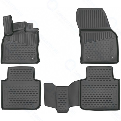 Коврики в салон FORMAT Nissan Murano, 2016+, 4 шт (3D3661210k)