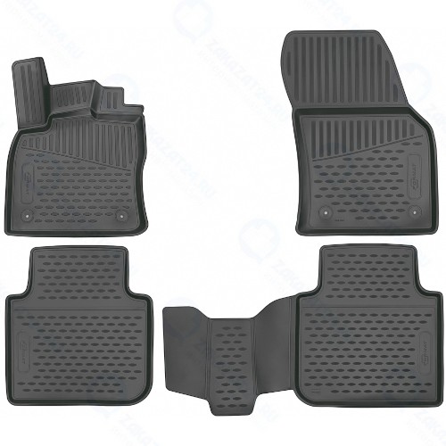Коврики в салон FORMAT 3D Renault Sandero, 2018+, 4 шт (3D4155210k)