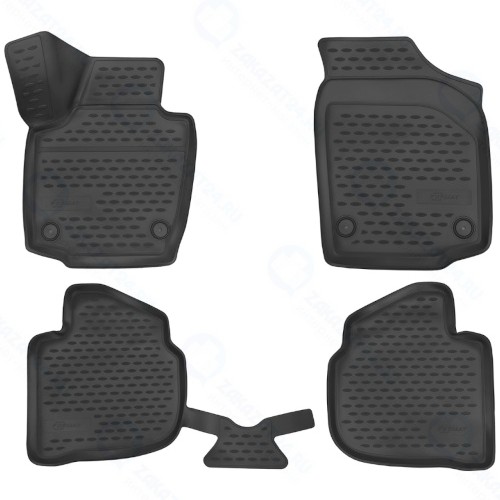 Коврики в салон FORMAT 3D Skoda Rapid, 2013+, 4 шт (3D.45.15.210k)