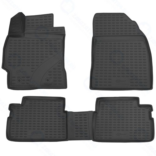 Коврики в салон FORMAT Toyota Corolla, 2007-13, 4 шт, износостойкие (3D.48.15.210k)