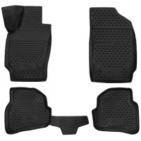 Коврики в салон FORMAT Volkswagen Polo, 2010-20, седан, 4 шт (3D.51.30.210k)