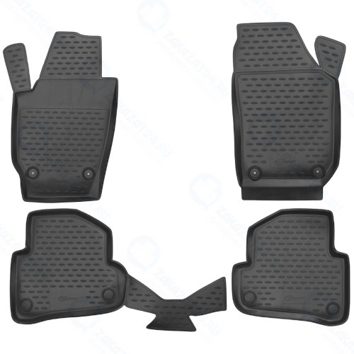 Коврики в салон FORMAT Skoda Fabia, 2007+, 4 шт (45.06.210kh)