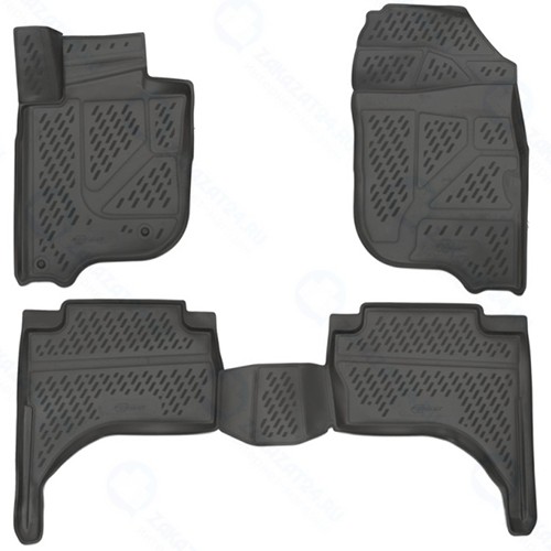 Коврики в салон FORMAT Mitsubishi L200, 2015+, 4 шт, повышенная износостойкость (CARMIT00001)