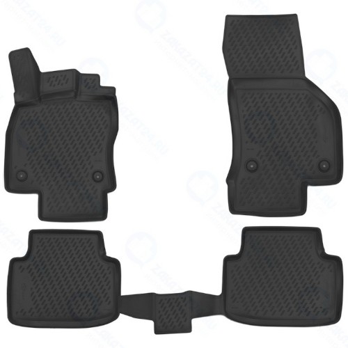 Коврики в салон FORMAT Volkswagen Passat B8, седан/универсал, 2015+, износостойкие (CARVLK00001)