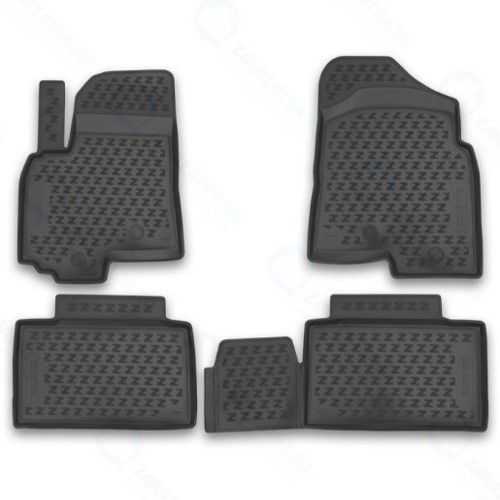 Коврик в салон Element Zotye T600, 2016+, turbo Luxury, 4 шт (ELEMENT10102210k)