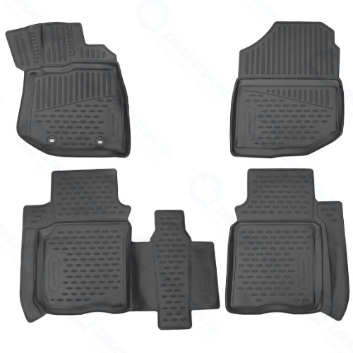 Коврики в салон Element 3D Honda Fit, 2007-2013, хэтчбек, правый руль, 4 шт (ELEMENT3D01945210k)