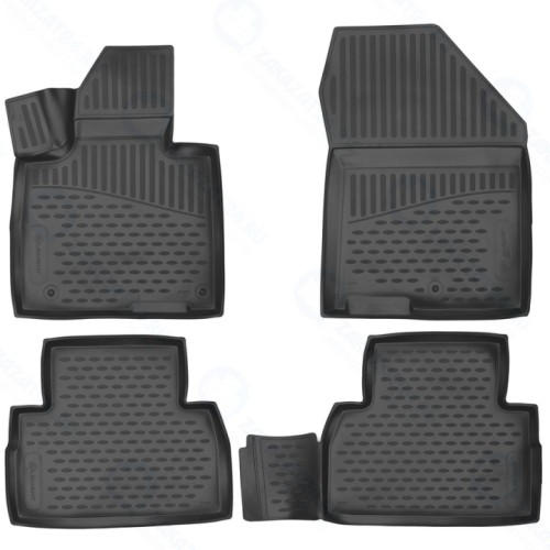 Коврики в салон Element Hyundai Santa Fe 2017+, 4 шт (ELEMENT3D01995210)
