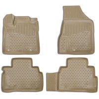 Коврики в салон Element Nissan Murano 2016+, 4 шт, бежевые (ELEMENT3D3661212k)