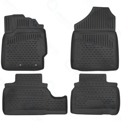 Коврики в салон Element Toyota Vitz (130), 2010-16, седан, правый руль, 4 шт (ELEMENT3D48138210k)
