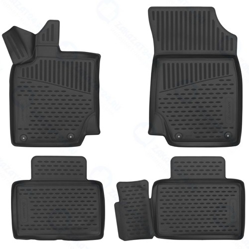 Коврики в салон Element Geely Atlas, 2017+, 4 шт (ELEMENT3D7518210k)