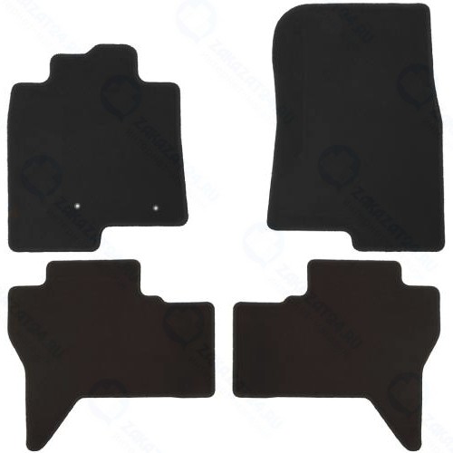 Коврики в салон KLEVER Econom Mitsubishi Pajero IV, 2006+, 4 шт, черные (KLEVER01351601200k)
