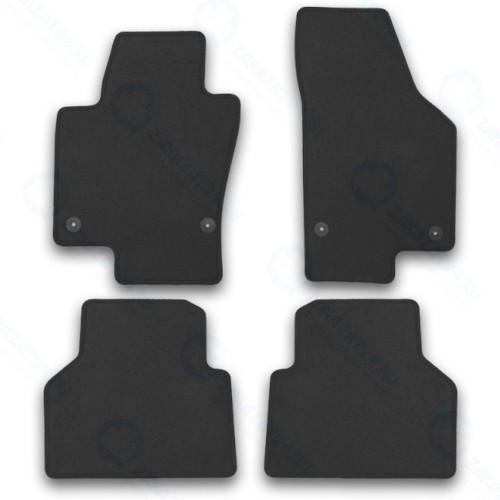 Коврики в салон KLEVER Econom Volkswagen Tiguan, 2007-16, 4 шт (KLEVER01512101200k)